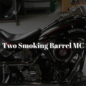 Two smoking barrel